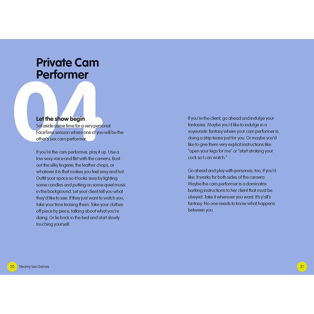 STEAMY SEX GAMES: A NAUGHTY/NICE PLAYBOOK FOR ADVENTUROUS COUPLES