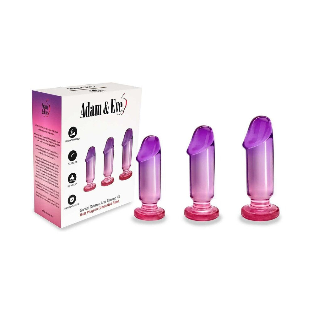 ADAM & EVE - SUNSET DREAMS ANAL PLUG TRAINING KIT