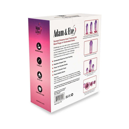 ADAM & EVE - SUNSET DREAMS ANAL PLUG TRAINING KIT