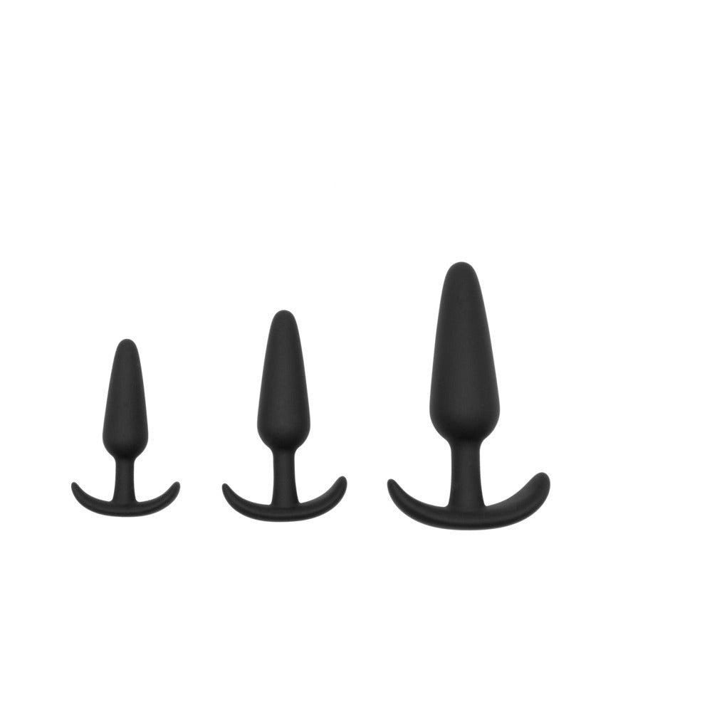 ADAM & EVE NAUGHTY SILICONE TRAINER KIT BLACK (BAG PACKAGING)