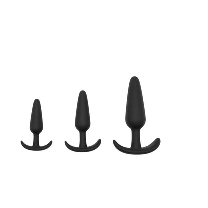 ADAM & EVE NAUGHTY SILICONE TRAINER KIT BLACK (BAG PACKAGING)