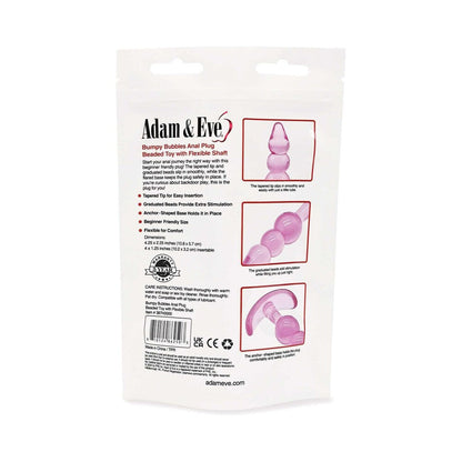 ADAM & EVE BUMPY BUBBLES ANAL PLUG (BAG PACKAGING)