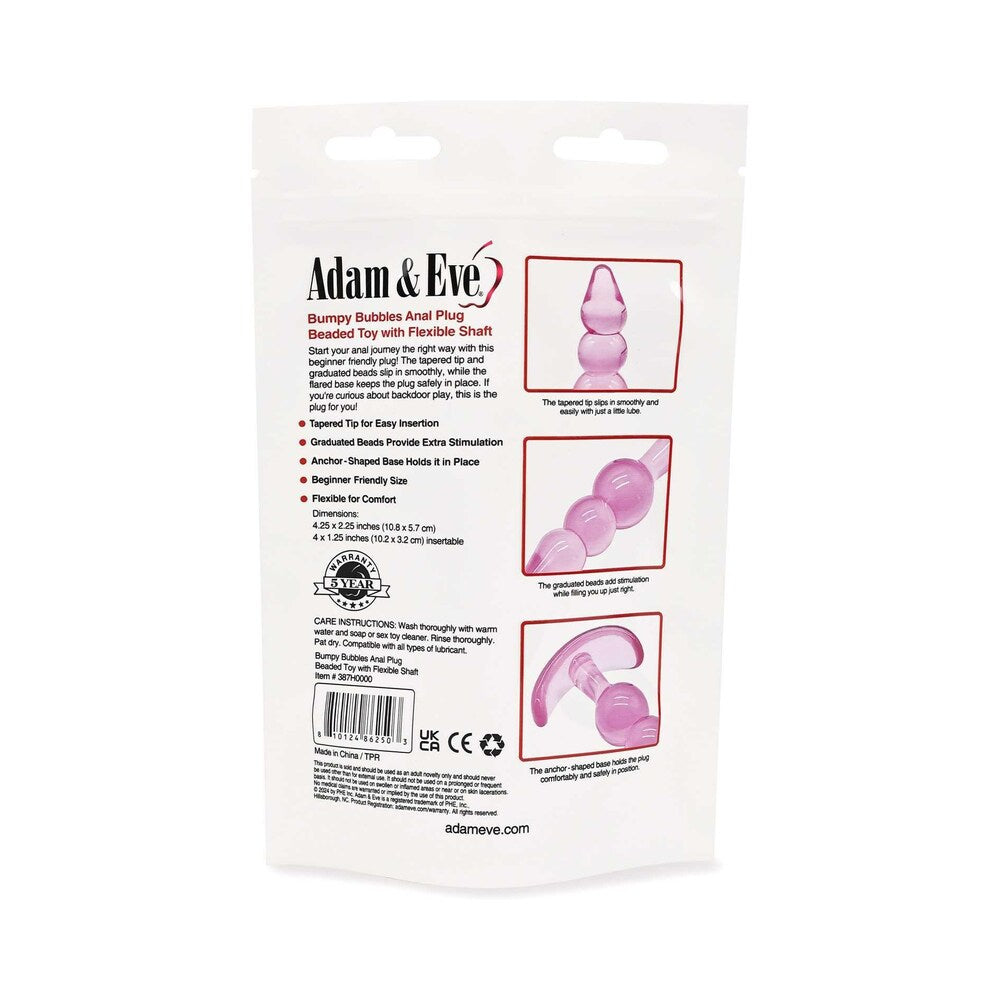 ADAM & EVE - BUMPY BUBBLES ANAL PLUG (BAG PACKAGING)