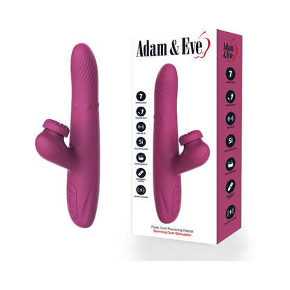 ADAM & EVE - ROSE GOLD REVOLVING RABBIT