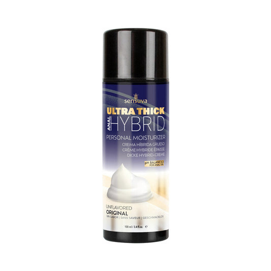 SENSUVA - LUBRICANTE PERSONAL HÍBRIDO ANAL ULTRAMUY GRUESO FÓRMULA DE ALTO PH BOTELLA DE 3.4 OZ.