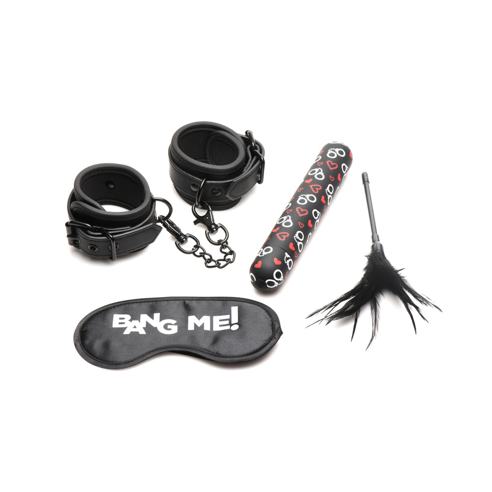 BANG! BONDAGE KIT XL BULLET, CUFFS, TICKLER, AND BLINDFOLD