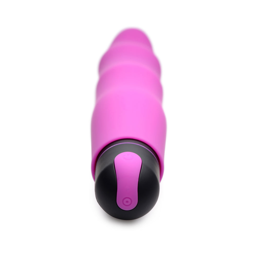 BANG! XL BULLET & WAVY SILICONE SLEEVE PURPLE