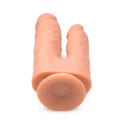 BIG SHOT DOUBLE SHOT 8 IN. VIBRATING & ROTATING DOUBLE DONG WITH REMOTE