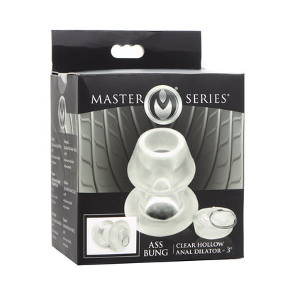 MASTER SERIES ASS BUNG CLEAR HOLLOW ANAL DILATOR 3 IN.