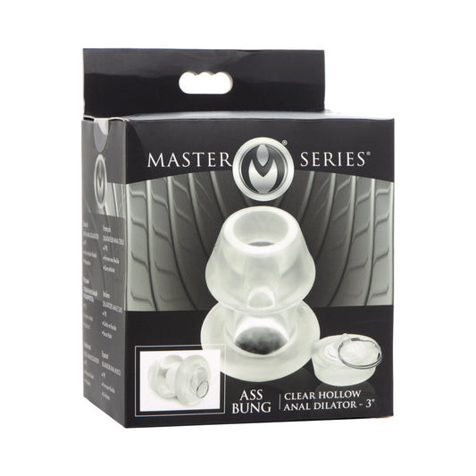 MASTER SERIES ASS BUNG CLEAR HOLLOW ANAL DILATOR 3 IN.