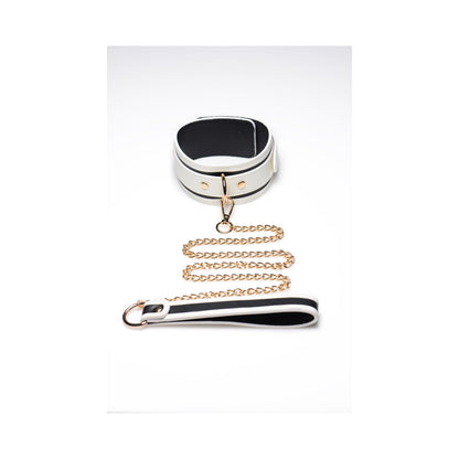 MASTER SERIES KINK IN THE DARK GLOWING COLLAR WITH LEASH