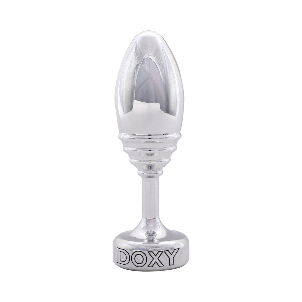 DOXY RIBBED METAL BUTT PLUG