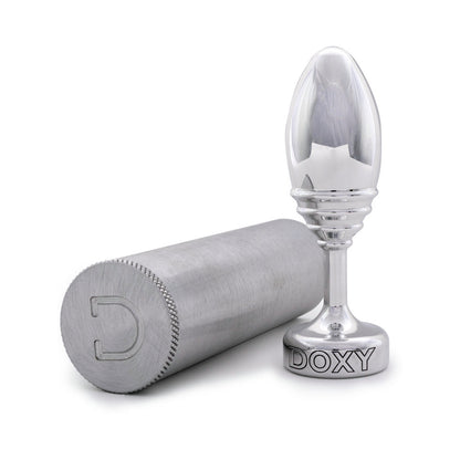 DOXY - RIBBED METAL BUTT PLUG