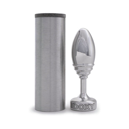 DOXY - RIBBED METAL BUTT PLUG