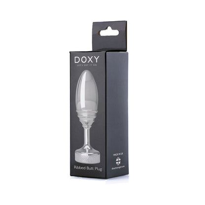 DOXY RIBBED METAL BUTT PLUG