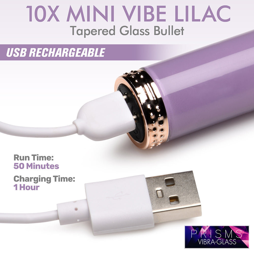 PRISMS 10X MINI GLASS VIBE LILAC