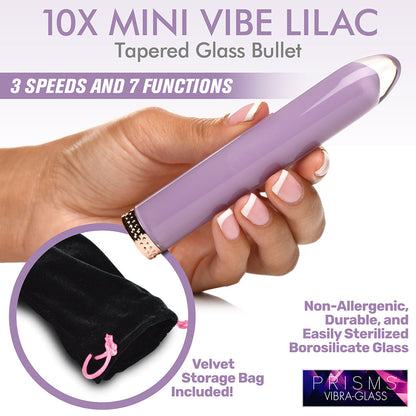 PRISMS 10X MINI GLASS VIBE LILAC