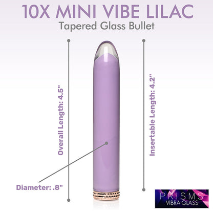 PRISMS 10X MINI GLASS VIBE LILAC