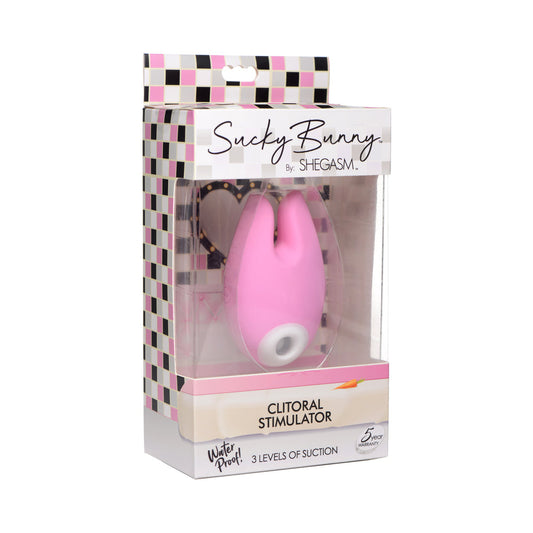 SHEGASM SUCKY BUNNY CLITORAL STIMULATOR PINK