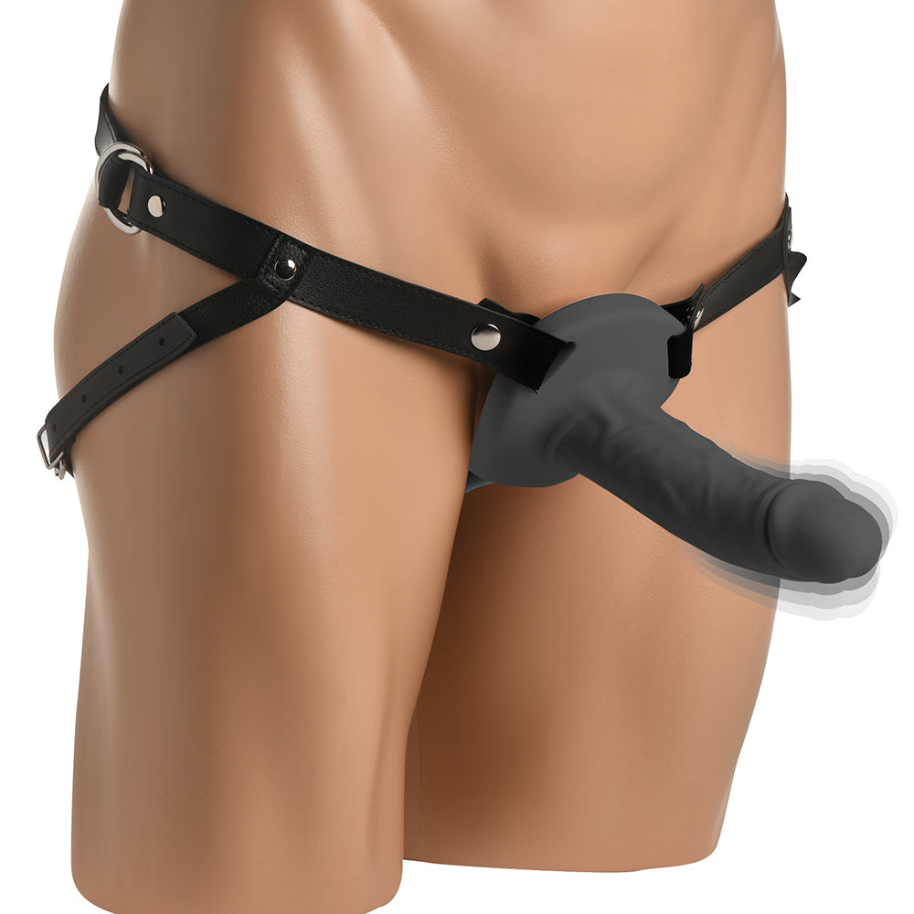 SIZE MATTERS 2 IN. ERECTION 28X REALISTIC REMOTE VIBRATING SILICONE SHEATH BLACK