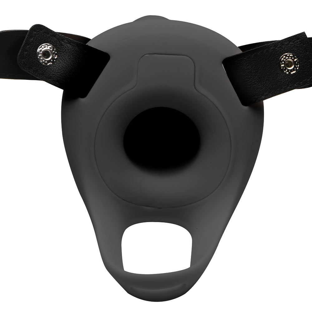 SIZE MATTERS REALISTIC SILICONE PENIS SHEATH BLACK