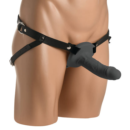 SIZE MATTERS REALISTIC SILICONE PENIS SHEATH BLACK