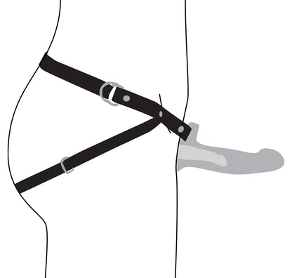 XR BRANDS - EL TAMAÑO IMPORTA FUNDA SUAVE DE SILICONA PARA PENE NEGRA