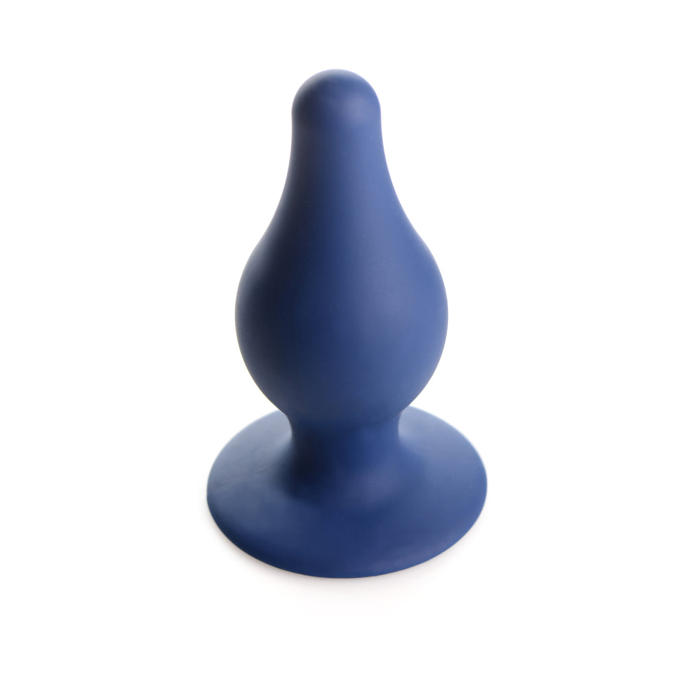 SQUEEZE-IT SQUEEZABLE TAPERED LARGE ANAL PLUG BLUE