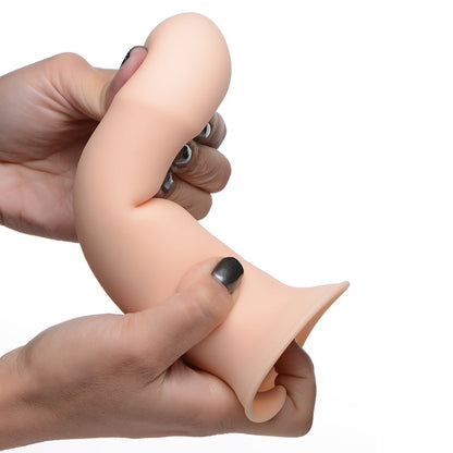 XR BRANDS - SQUEEZE-IT SQUEEZABLE THICK PHALLIC DILDO LIGHT
