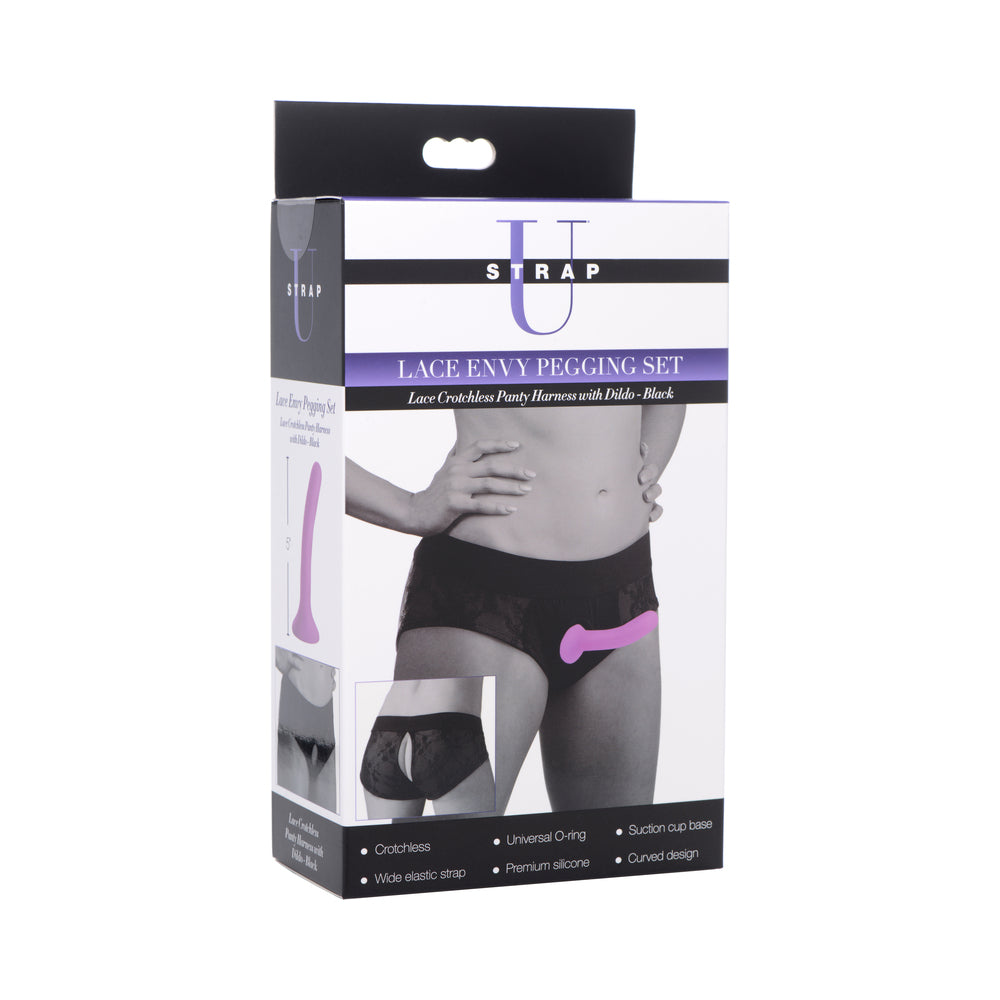 STRAP U LACE ENVY PEGGING SET BLACK/BLACK