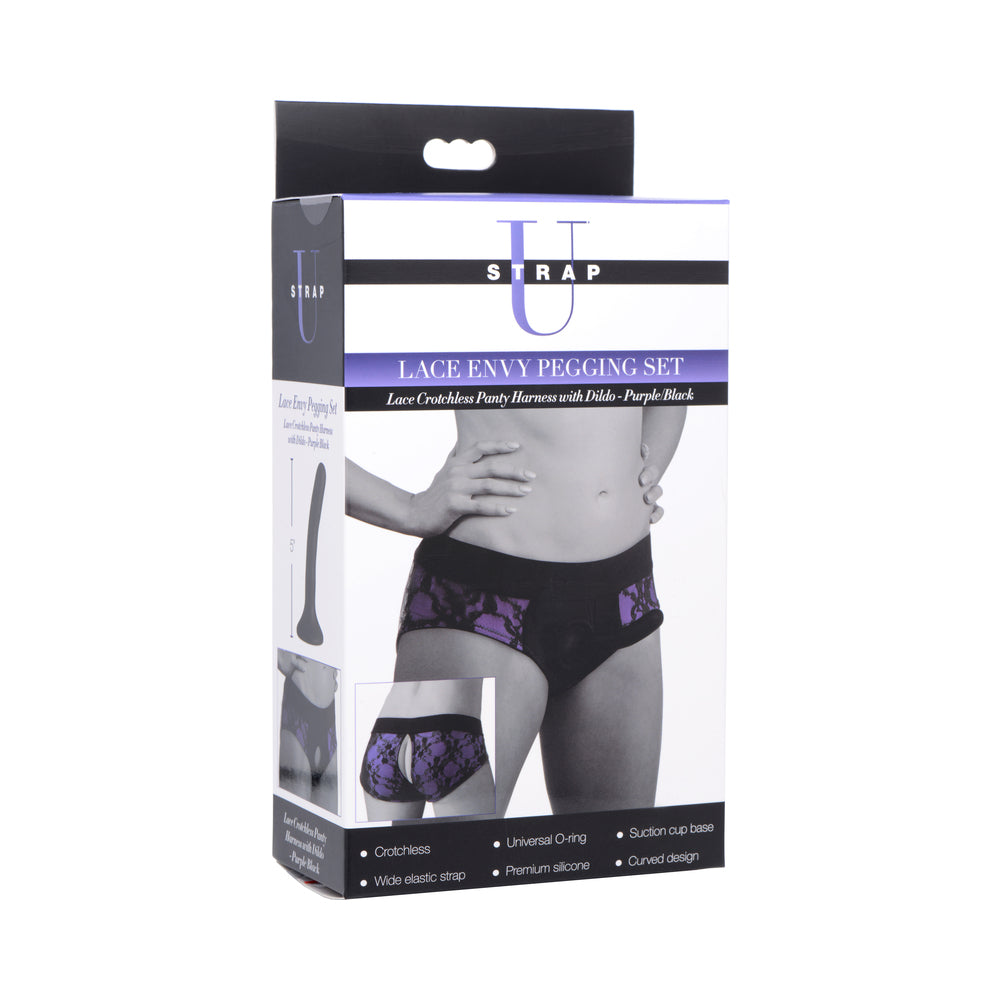 STRAP U LACE ENVY PEGGING SET PURPLE/BLACK