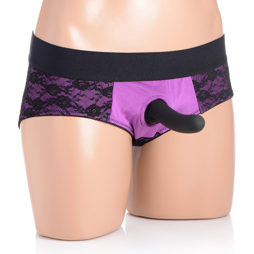 XR BRANDS - STRAP U LACE ENVY PEGGING SET PURPLE/BLACK