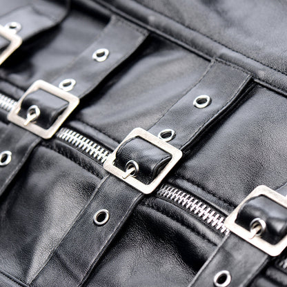 STRICT LACE-UP CORSET VEST & THONG L