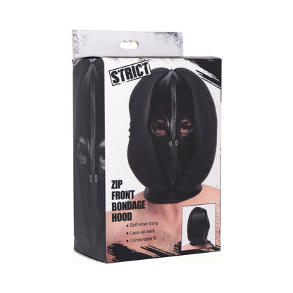 XR BRANDS - STRICT ZIP FRONT BONDAGE HOOD