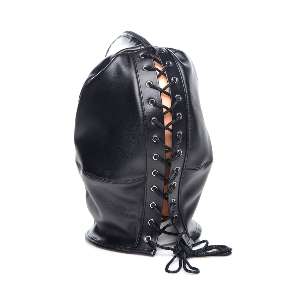 XR BRANDS - STRICT ZIP FRONT BONDAGE HOOD