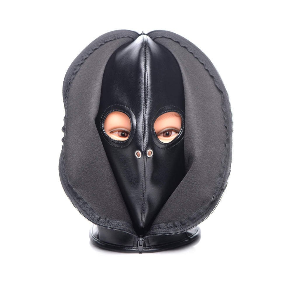 XR BRANDS - STRICT ZIP FRONT BONDAGE HOOD