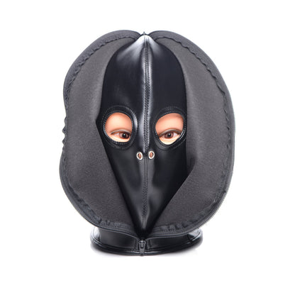 XR BRANDS - STRICT ZIP FRONT BONDAGE HOOD