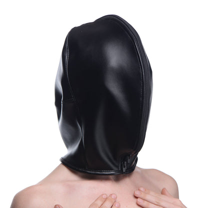 XR BRANDS - STRICT ZIP FRONT BONDAGE HOOD