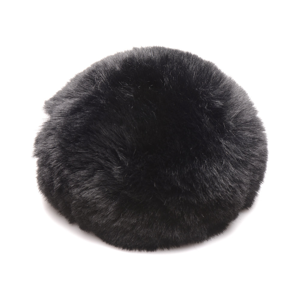 TAILZ SNAP-ON INTERCHANGEABLE BUNNY TAIL BLACK (PLUG NOT INCLUDED)