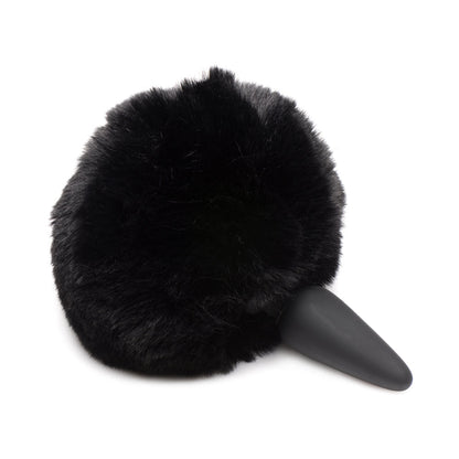 TAILZ SNAP-ON INTERCHANGEABLE BUNNY TAIL BLACK (PLUG NOT INCLUDED)