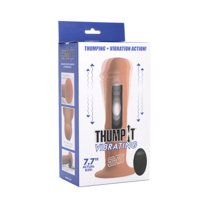 XR BRANDS - THUMP IT 7X REMOTE VIBRATING & THUMPING DILDO M