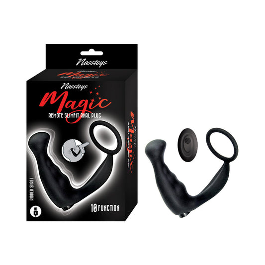 NASSTOYS - MAGIC REMOTE SLIMFIT ANAL PLUG BLACK