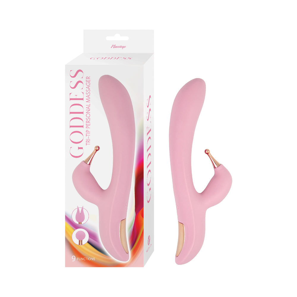 GODDESS TRI-TIP PERSONAL MASSAGER PINK