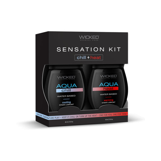 WICKED - SENSUAL CARE SENSATION KIT COOLING AND WARMING INTIMATE LUBRICANTS 1.5 OZ.