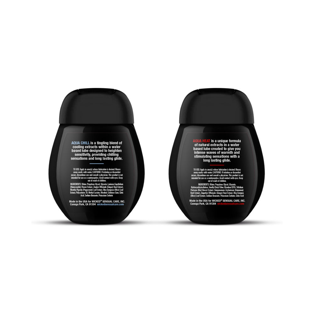 WICKED - SENSUAL CARE SENSATION KIT COOLING AND WARMING INTIMATE LUBRICANTS 1.5 OZ.