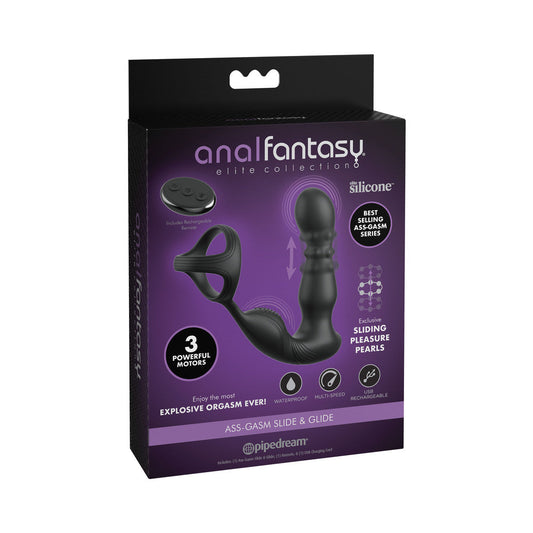 ANAL FANTASY ELITE COLLECTION - VIBRATING ANAL RING AND MASSAGER WITH REMOTE CONTROL