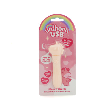 UNIHORN USB BULLET HEART THROB PINK/PEACH