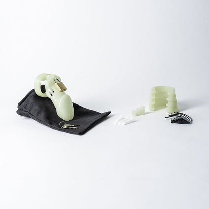 CB-6000 GLOW-IN-THE-DARK CHASTITY CAGE KIT