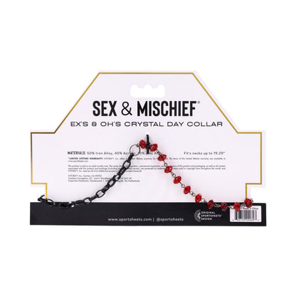 SPORTSHEETS SEX & MISCHIEF EX''S & OH''S CRYSTAL DAY COLLAR