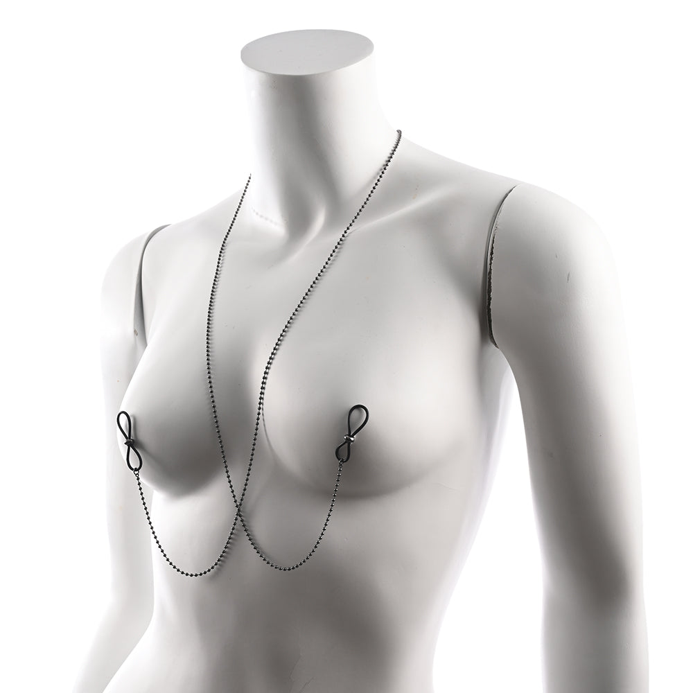 SPORTSHEETS - SEX & MISCHIEF EX''S & OH''S BODY JEWELRY WITH NIPPLE TIES